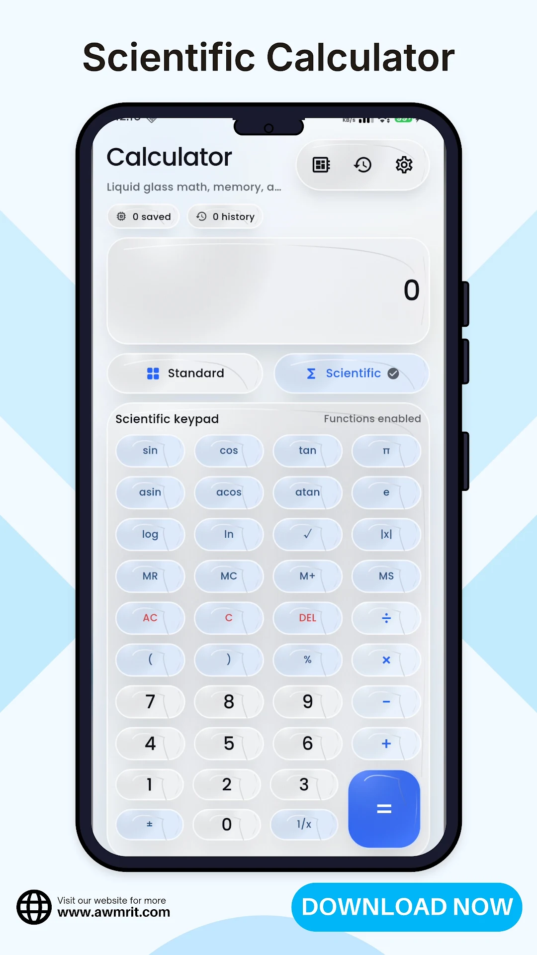 Calculator - Fast History screenshot 2