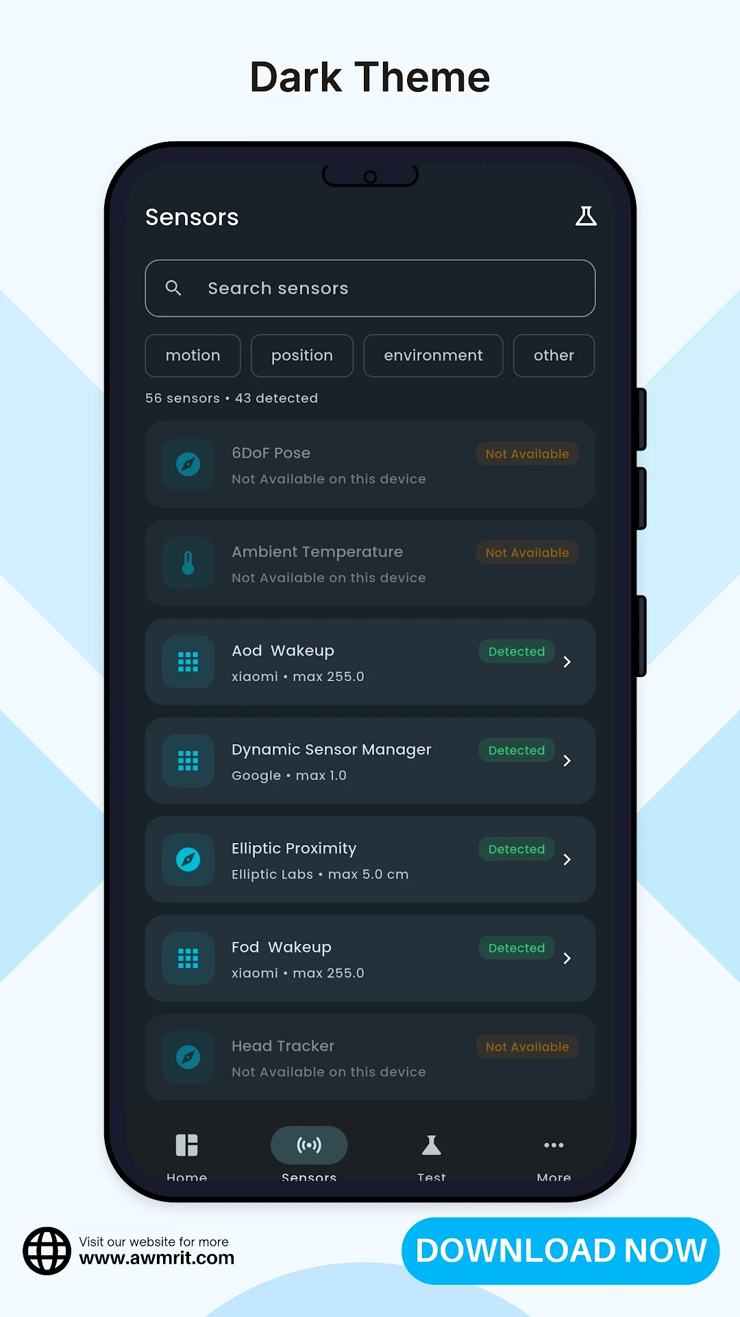 Device Sensor Hardware Test screenshot 3