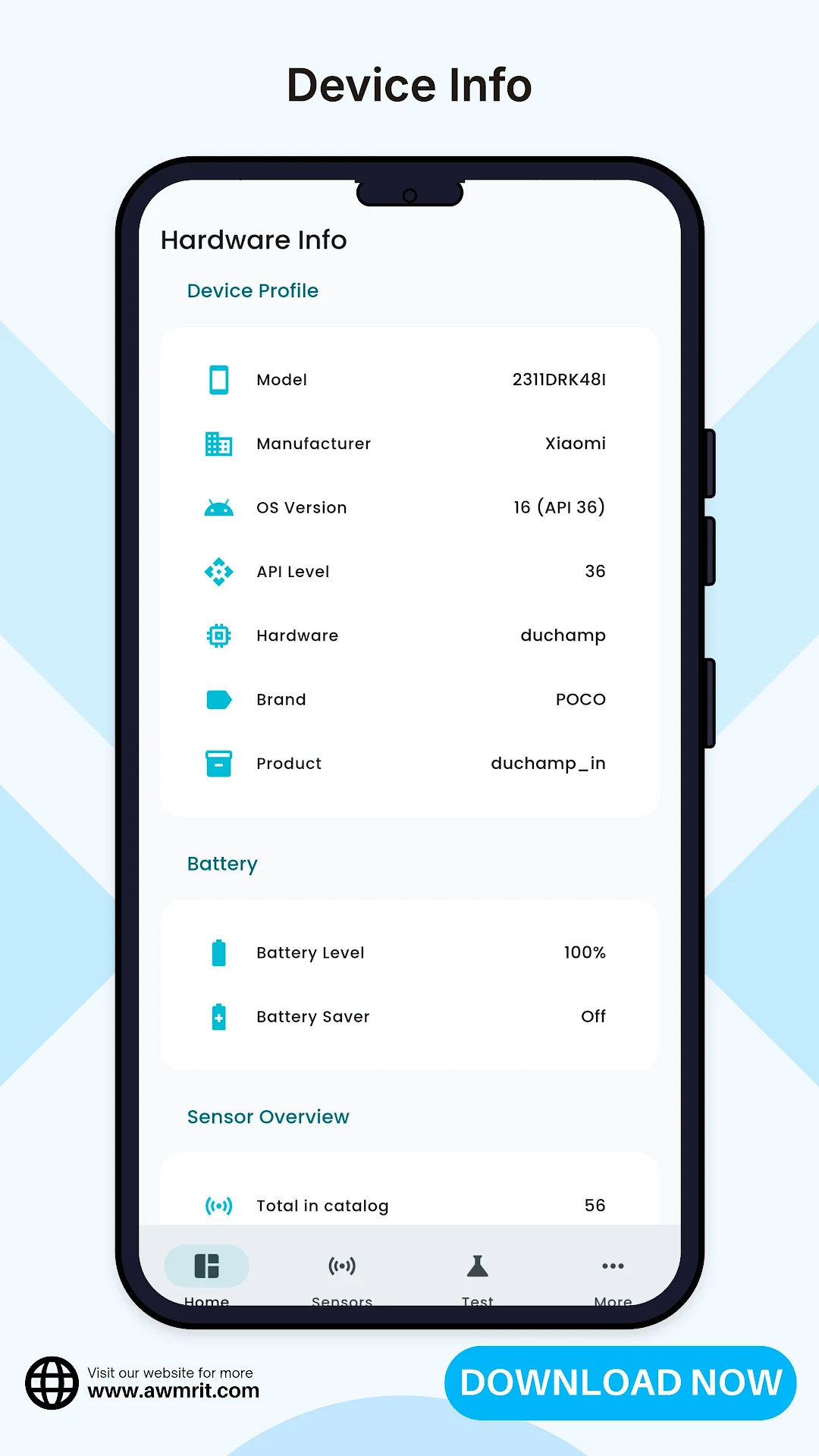 Device Sensor Hardware Test screenshot 4
