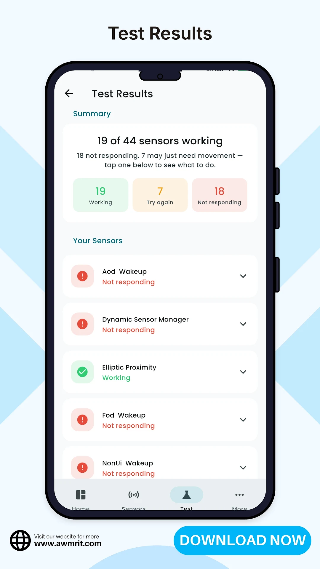 Device Sensor Hardware Test screenshot 7