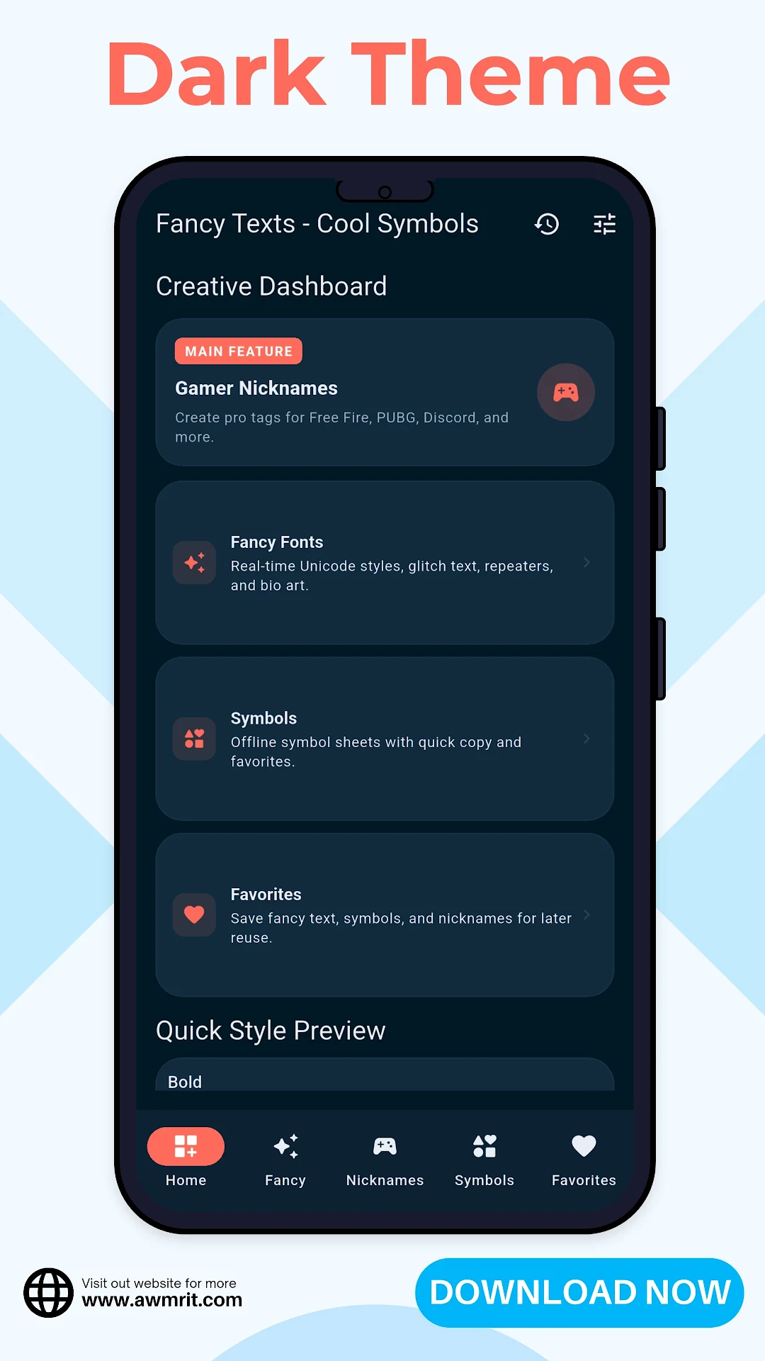 Fancy Texts & Nickname Symbols screenshot 3