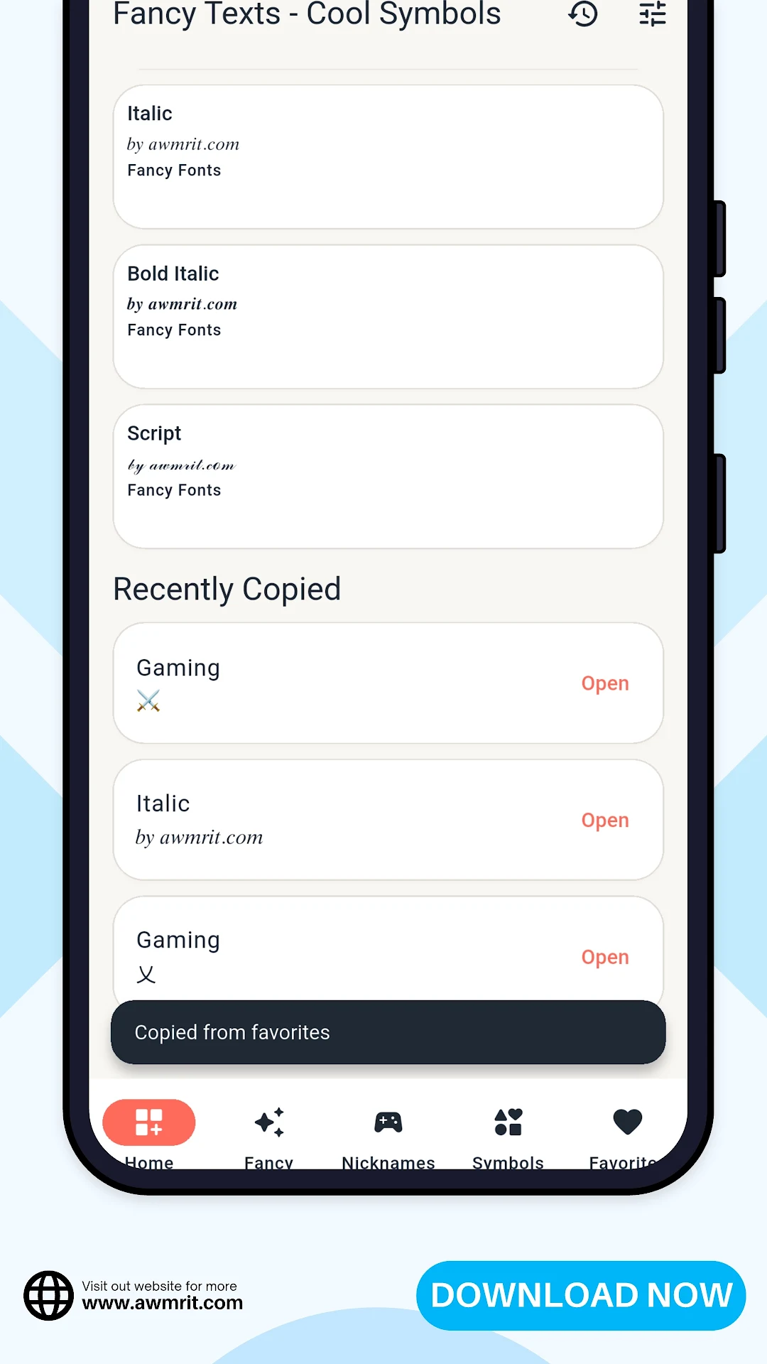Fancy Texts & Nickname Symbols screenshot 5