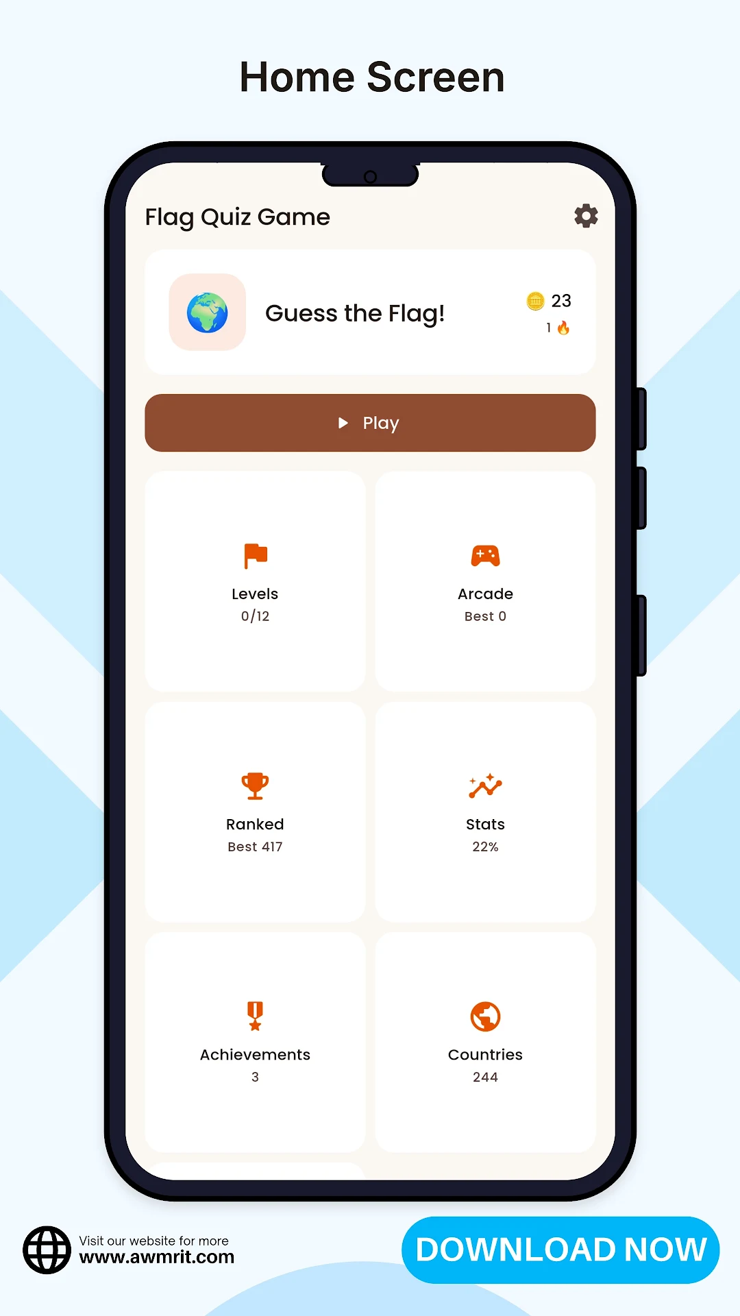 Flag Quiz Game-Geography Quiz screenshot 2