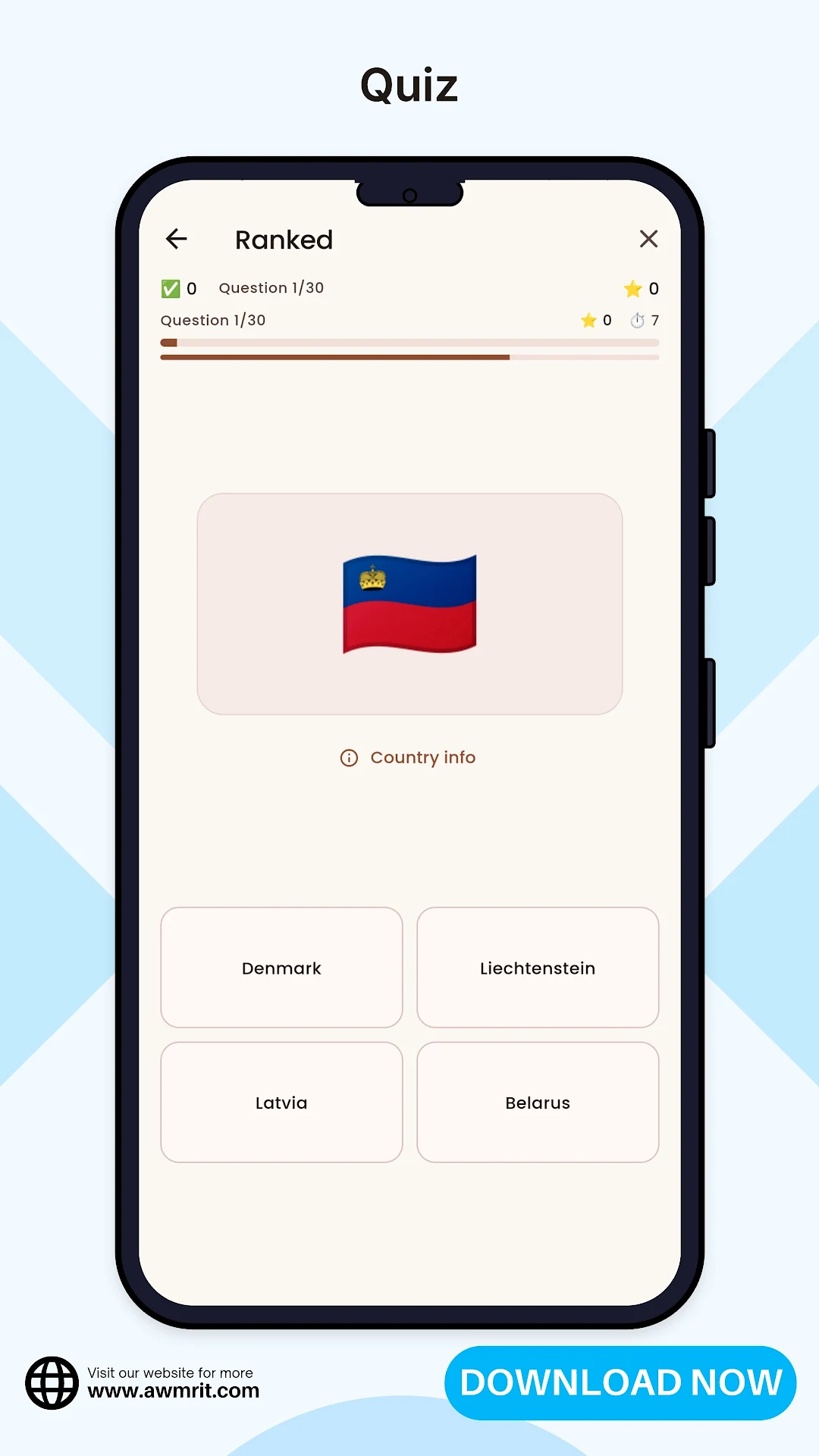 Flag Quiz Game-Geography Quiz screenshot 6