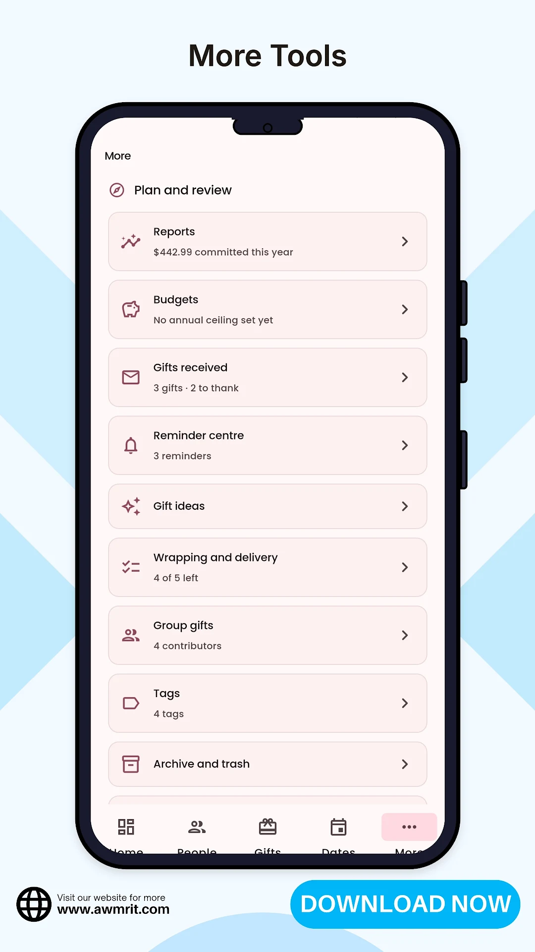 Gift List Planner - Budget screenshot 3