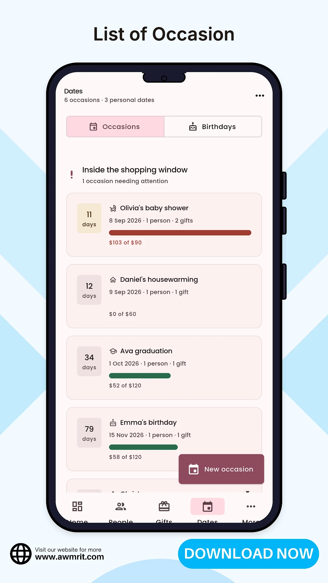 Gift List Planner - Budget screenshot 6
