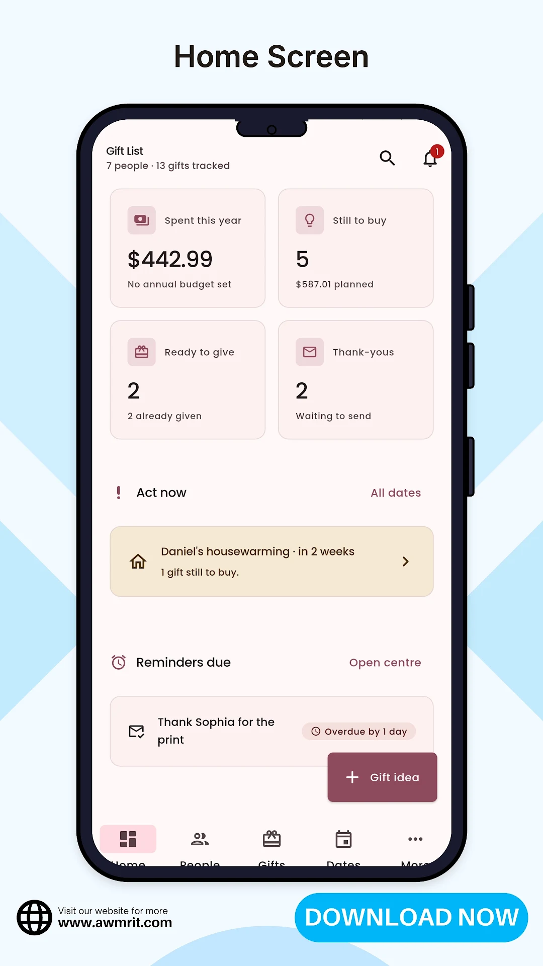 Gift List Planner - Budget screenshot 8