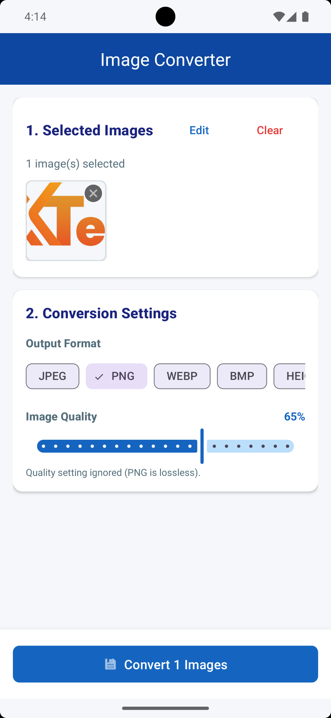 Image Converter: JPG, PNG, PDF screenshot 2