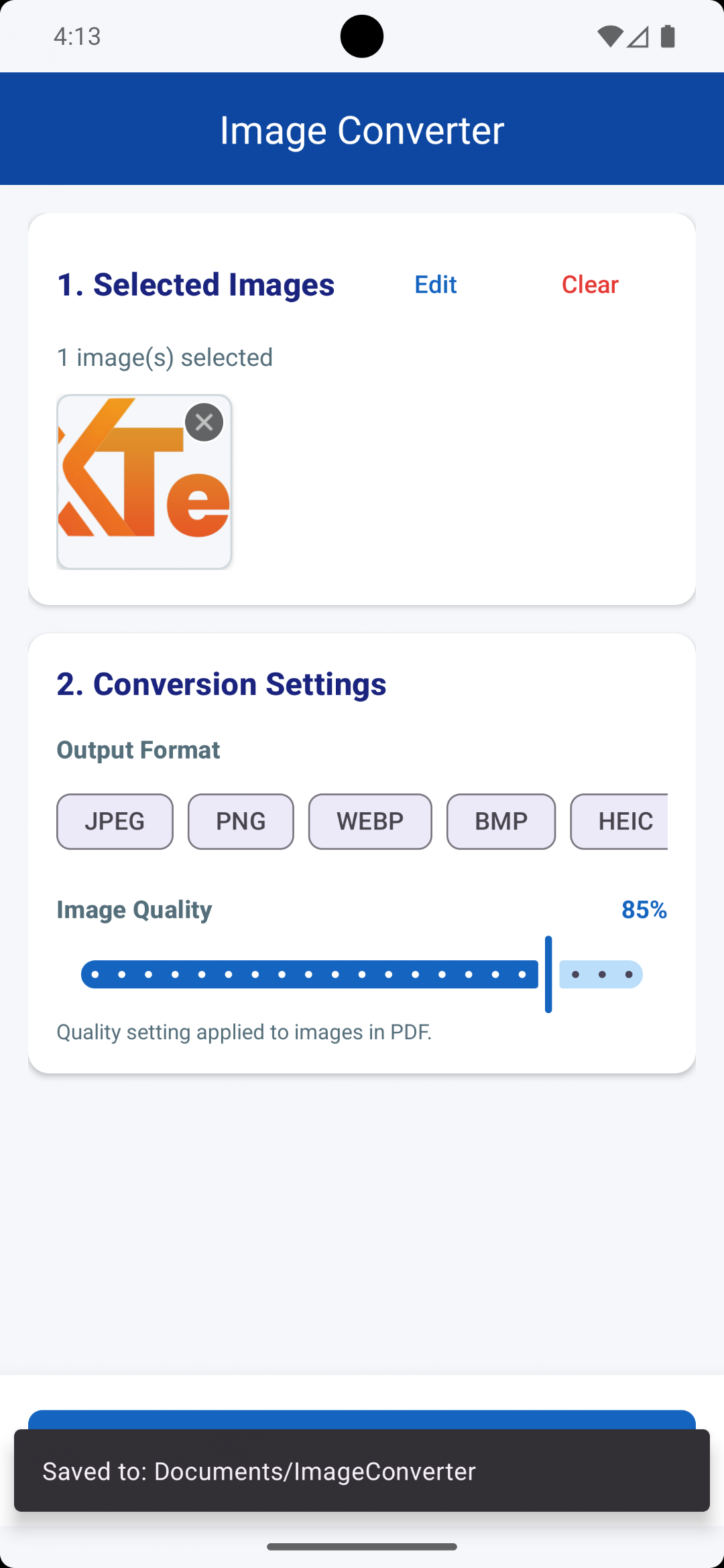Image Converter: JPG, PNG, PDF screenshot 3
