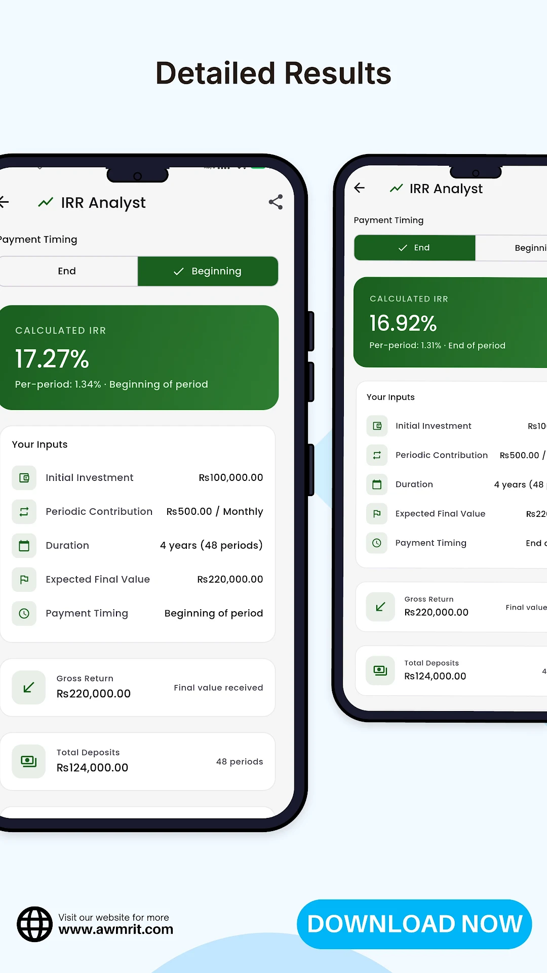 IRR Calculator & Investment screenshot 3