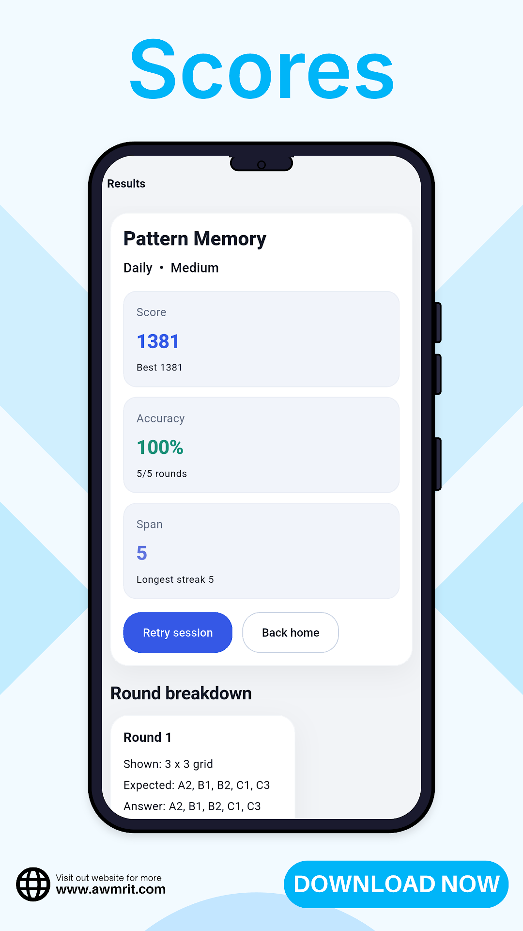 Memory Test: Brain Training screenshot 2