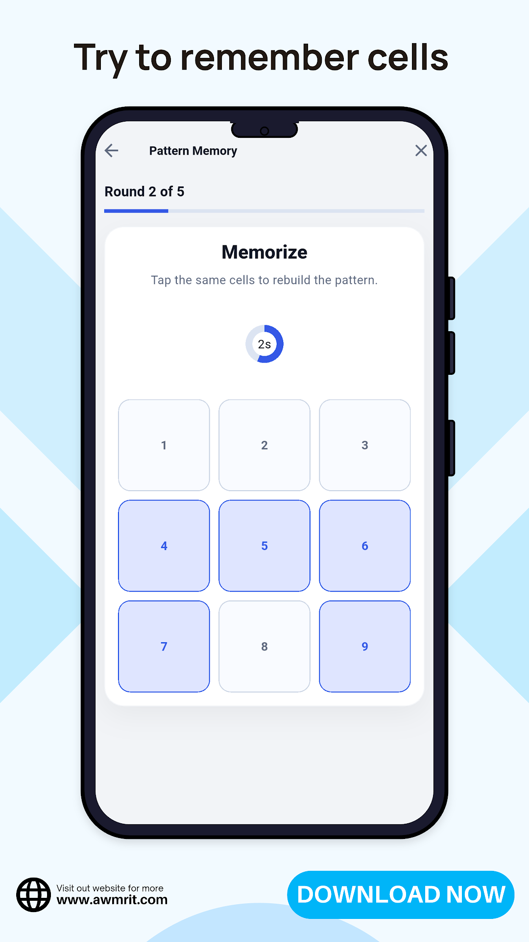 Memory Test: Brain Training screenshot 3