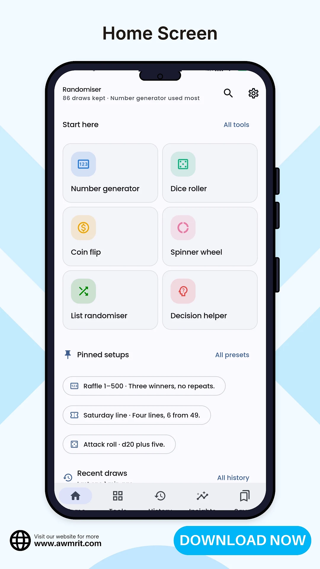 Random Number Generator & Dice screenshot 5