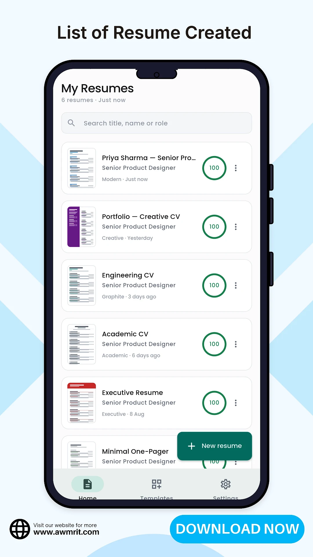 Resume Builder - CV Maker screenshot 2