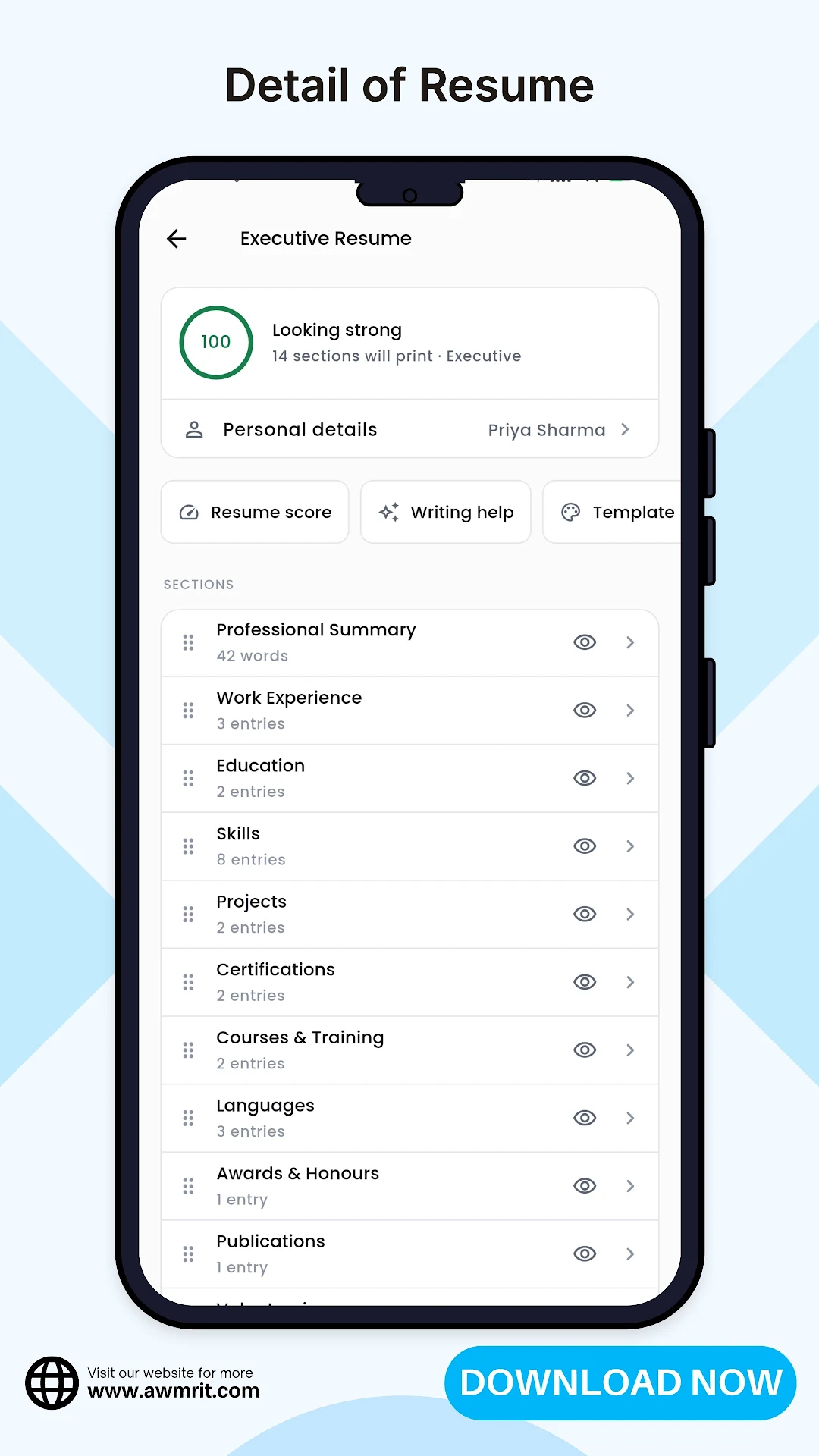 Resume Builder - CV Maker screenshot 8