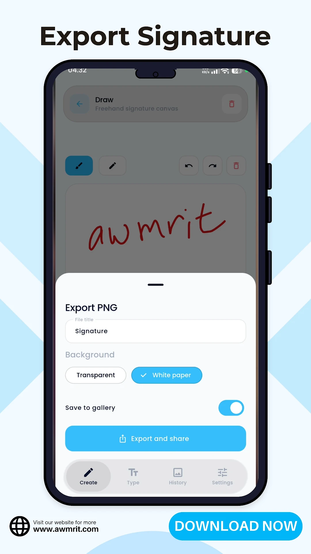 Signature Maker - Draw & Type screenshot 2