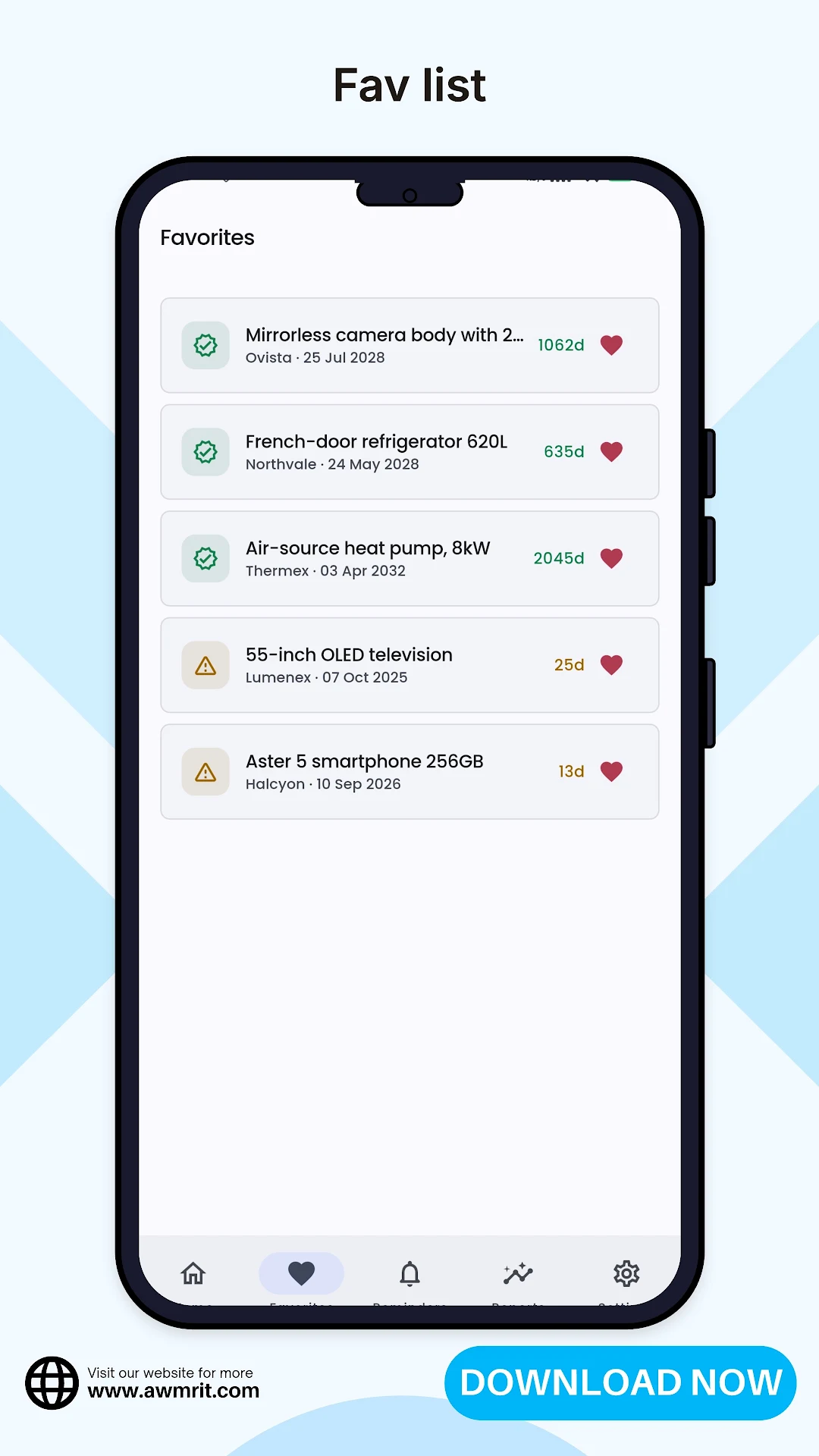 Warranty Tracker - Expiry Date screenshot 2